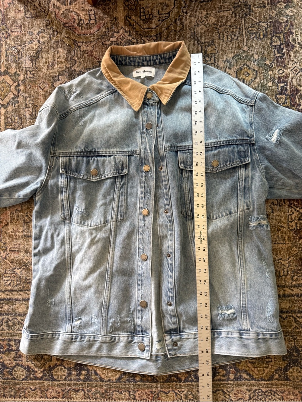 NWOT HEARTLOOM andra collar jacket in blue - Picture 3 of 5